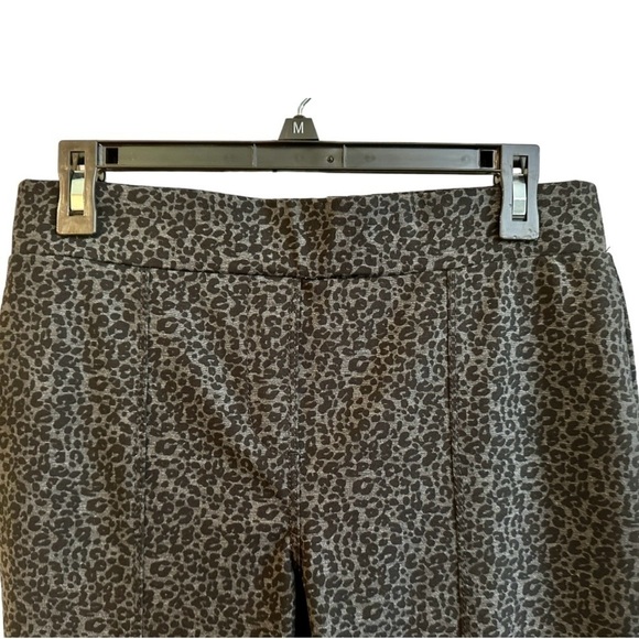 DASH, NWOT, WOMENS, GREY & BLACK, STRETCH, LEOPARD PRINT, PULL-ON PANTS. SIZE M - Picture 2 of 6